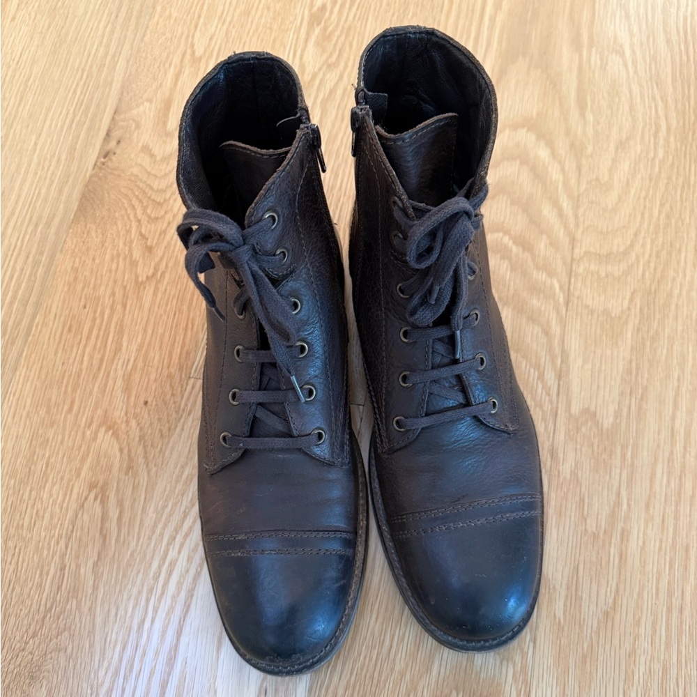 Belmondo Men's Brown  Real Leather Boots, Size 10.5